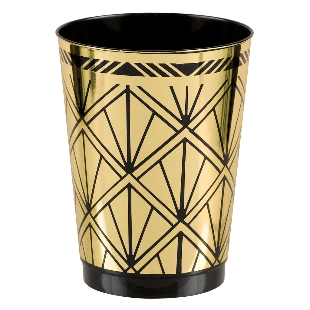 Glitz & Glam Hot-Stamped Plastic Printed Tumbler, 10 oz. Hollywood Movie Night