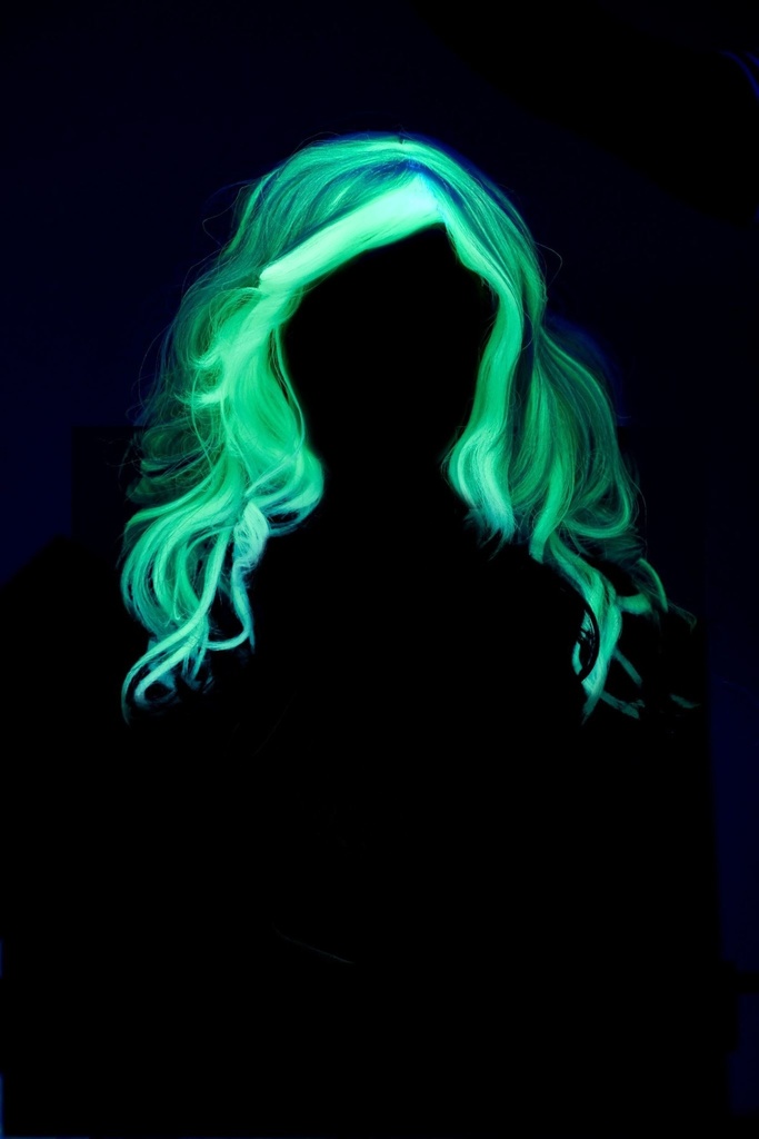 Glow In The Dark Ghost Wig / Child