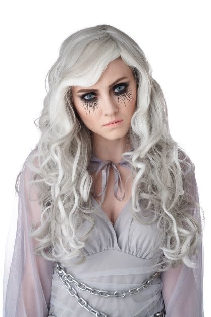 Glow In The Dark Ghost Wig/Adult
