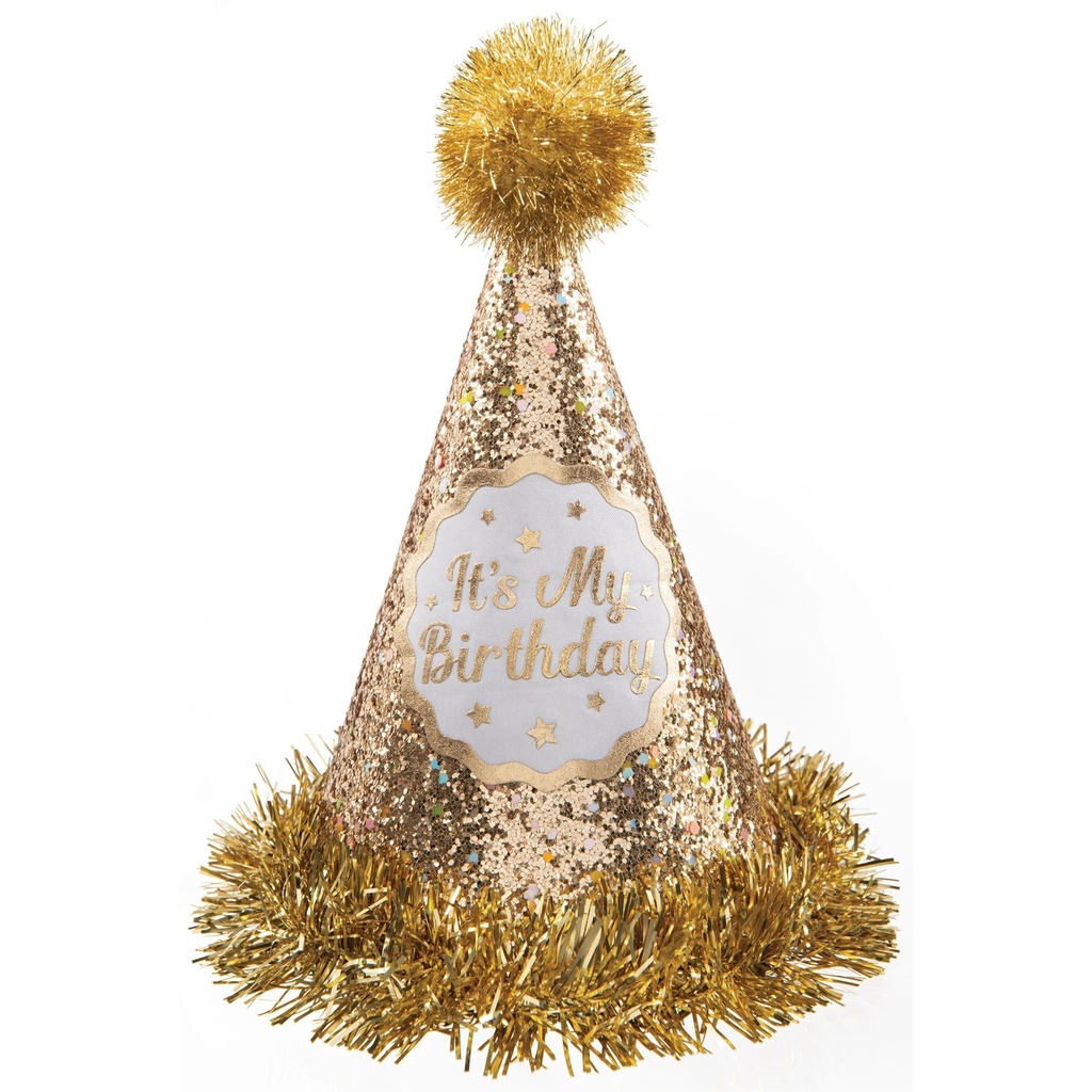 Gold Birthday Cone Hat Cone Hats