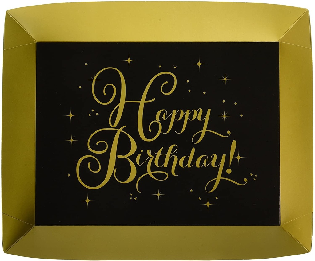 Gold Birthday Large Trays Coolers & Serving Plates