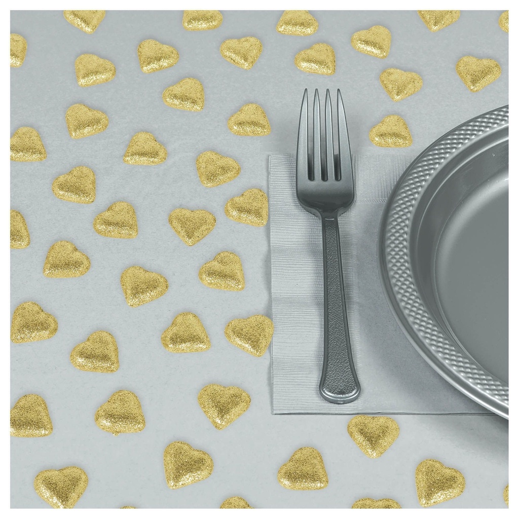 Gold Heart Table ScattersConfetti Popper Streamer