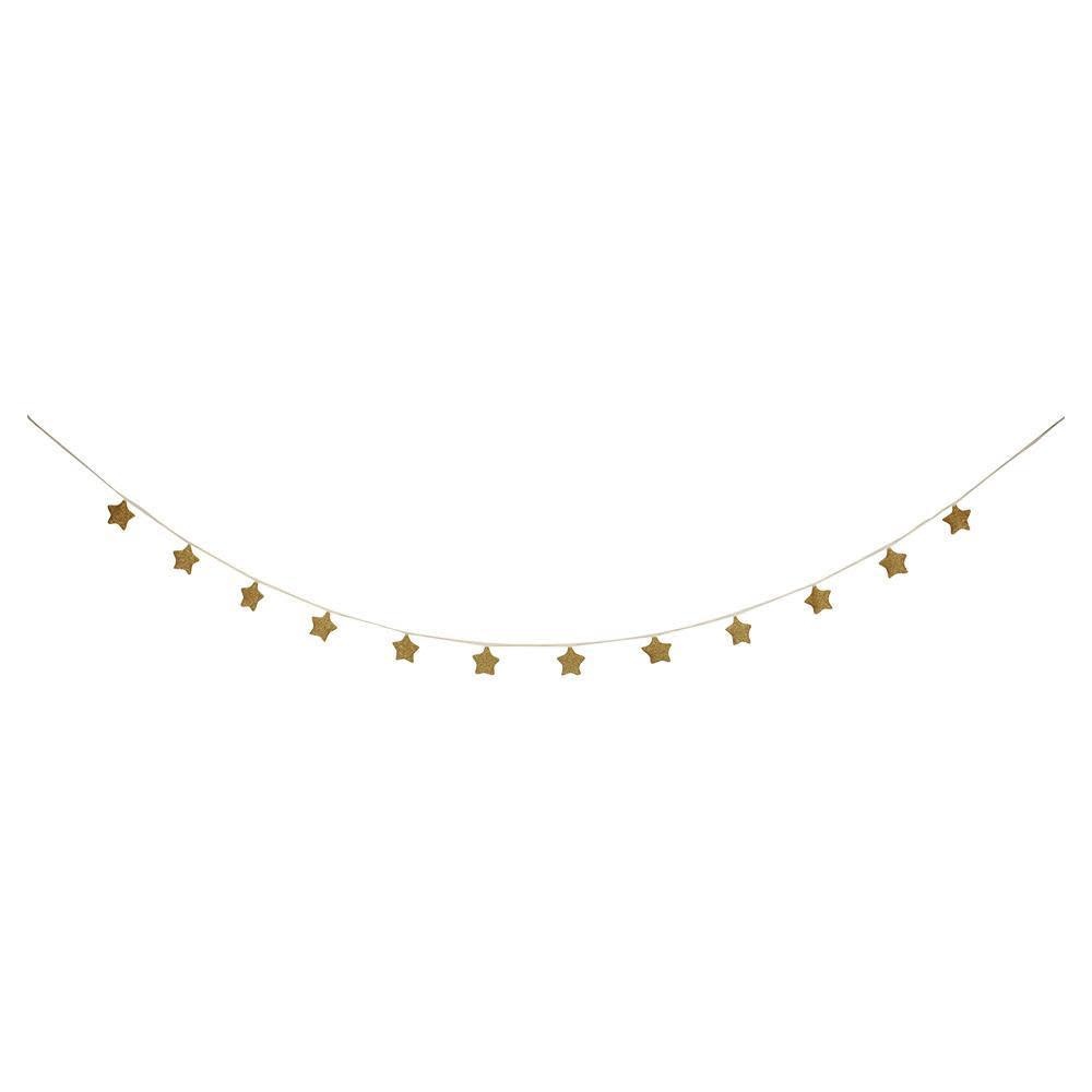 Gold Knitted Star Garland