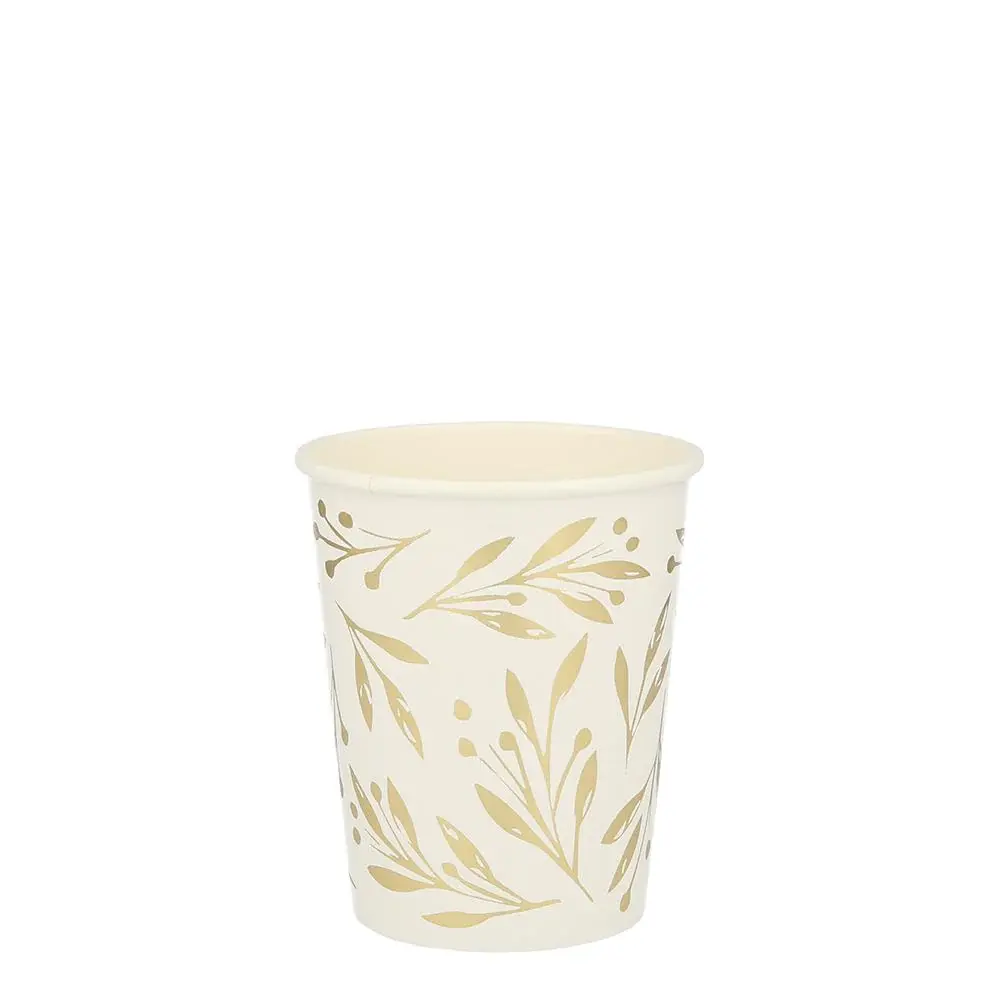 Gold Leaf Cups Bridal & Wedding