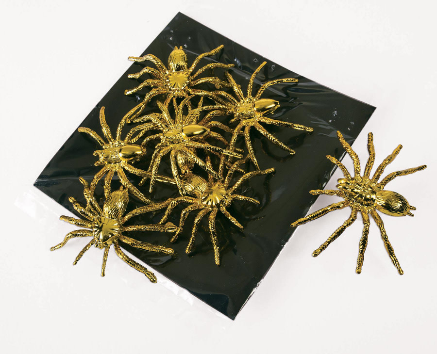 Gold Spiders - 8Ct Halloween