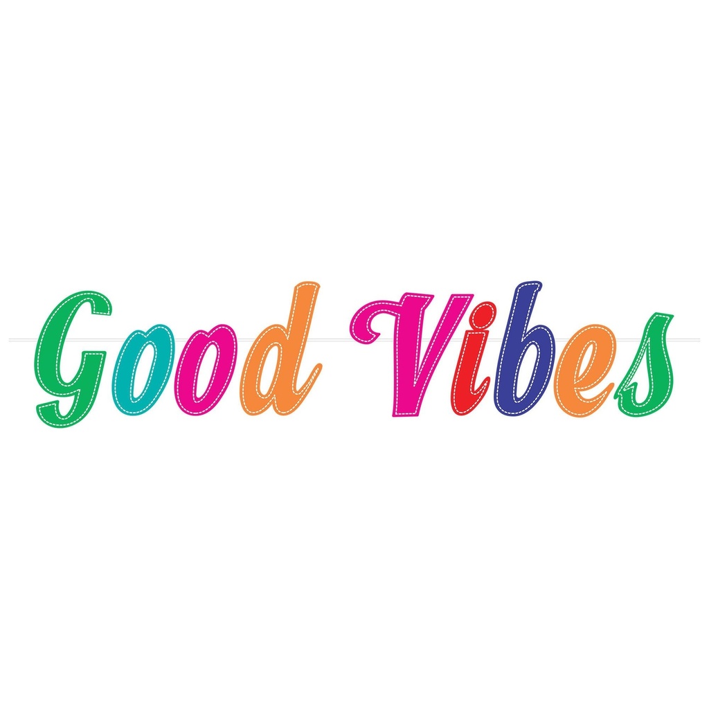 Good Vibes Felt Letter Banner