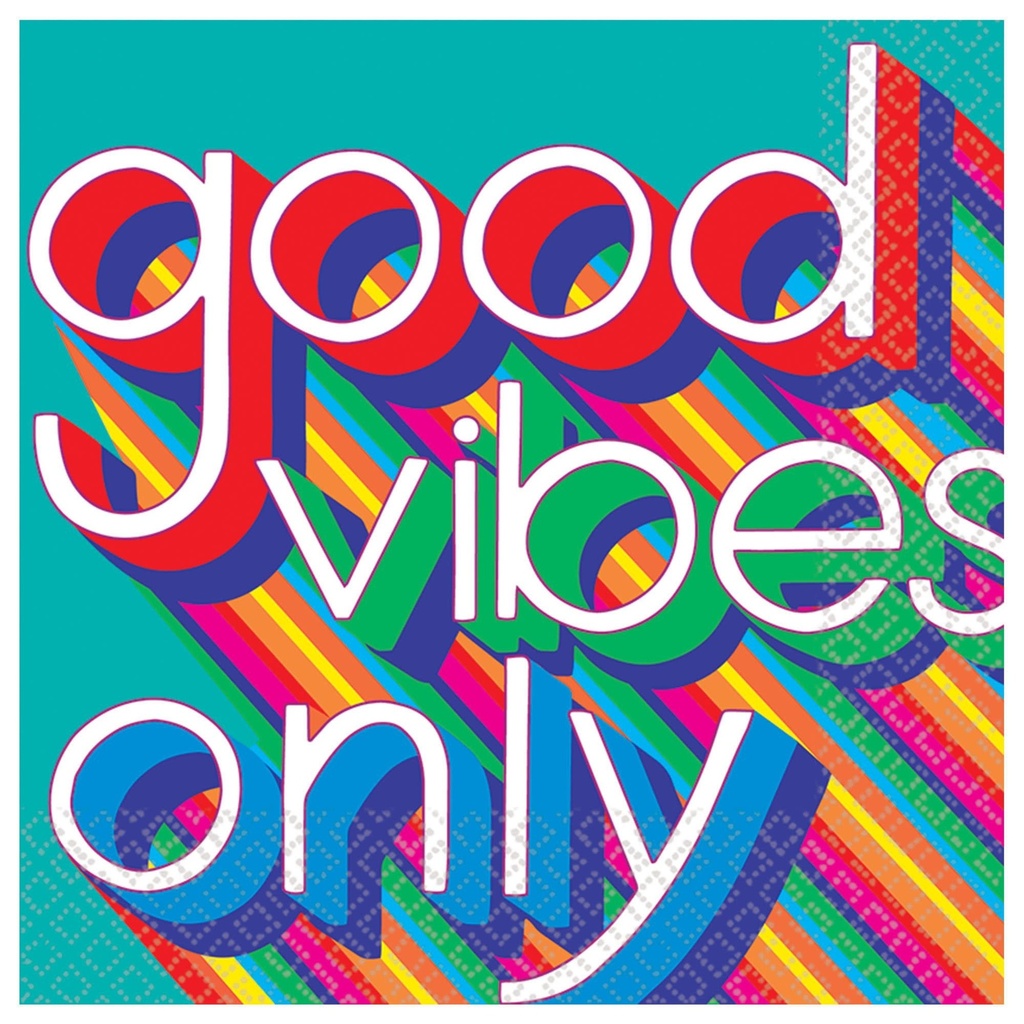 Good Vibes Luncheon Napkin