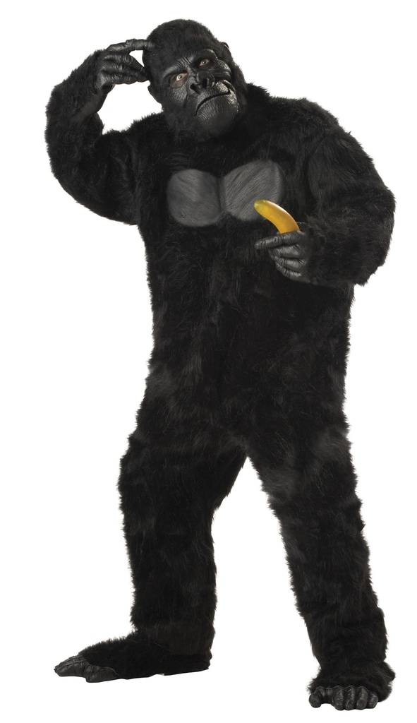 Gorilla/Adult - ONE SIZE Unisex Adult Animal