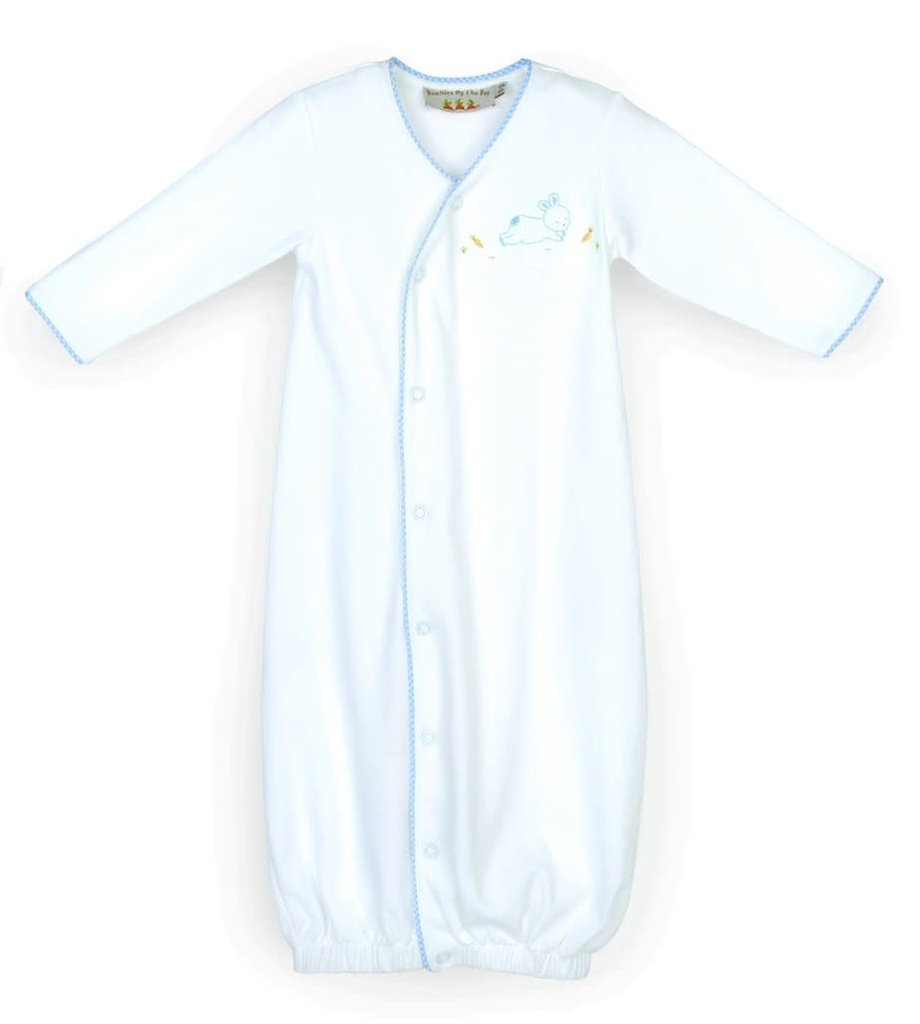 Gown - Bunny 0-3 Months Blue-White Gifts