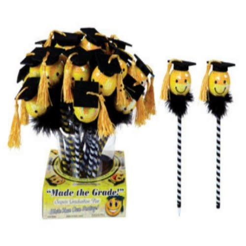 Grad Smiley Sequin Pn 24 Pc Disp Graduation