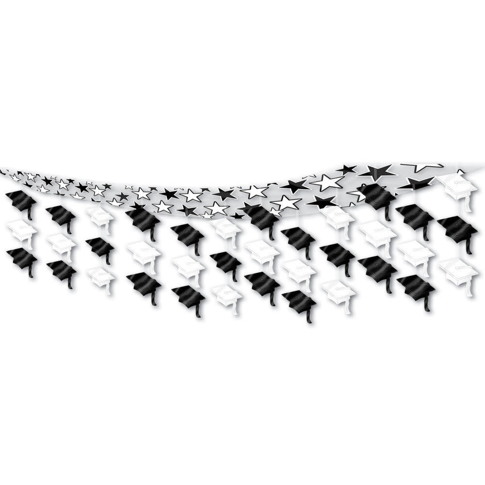 Graduate Cap Ceiling Decor (12X12) Inch