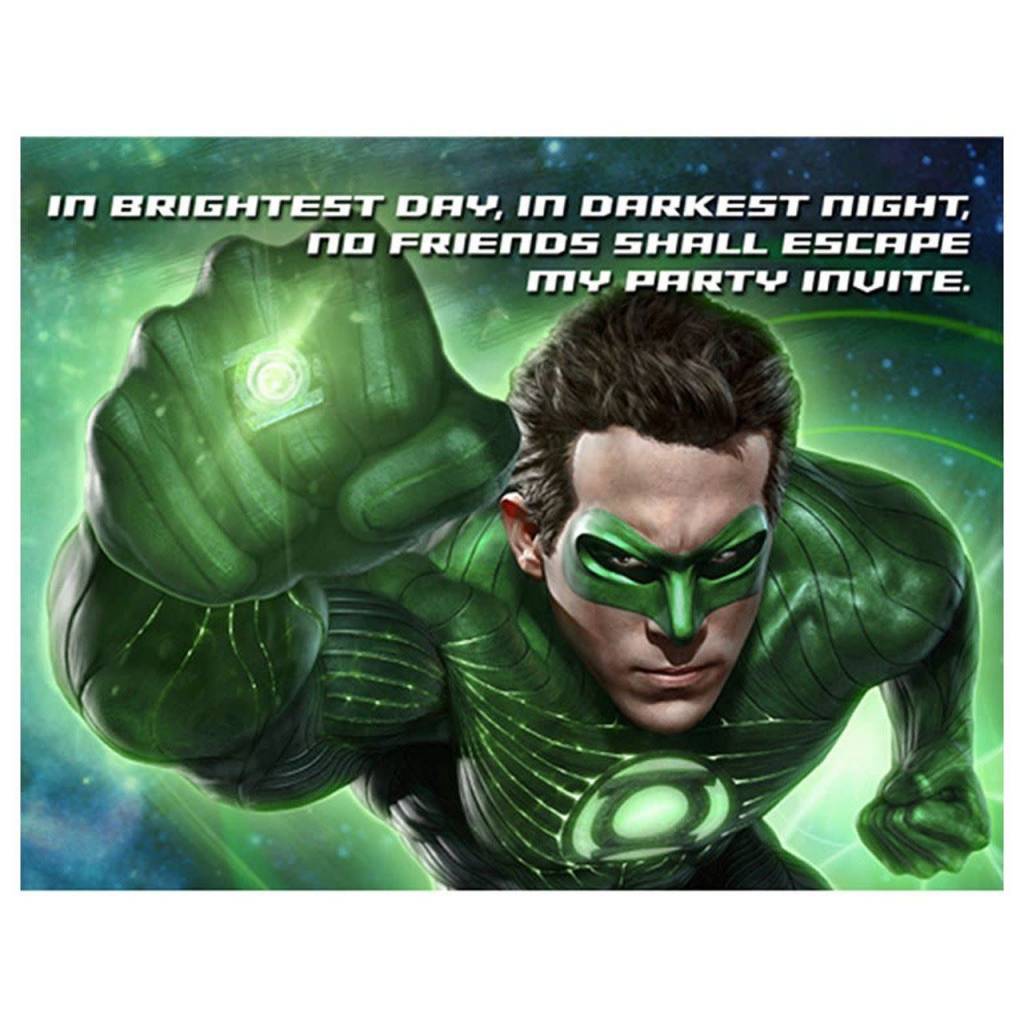 Green Lantern - Invitations