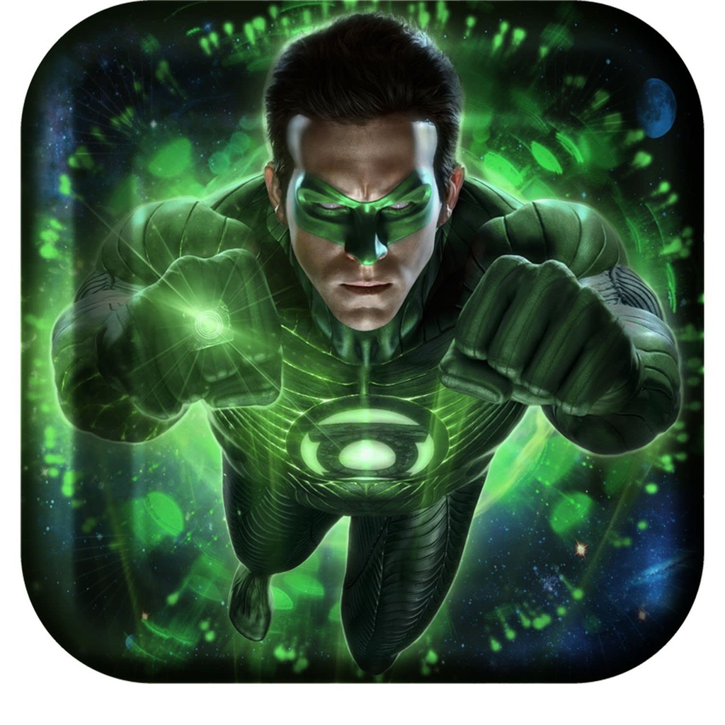 Green Lantern-Dessert Plates