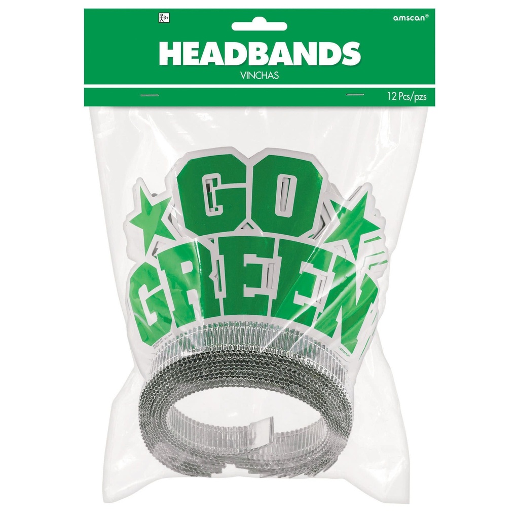 Green Paper Headbands. National Day
