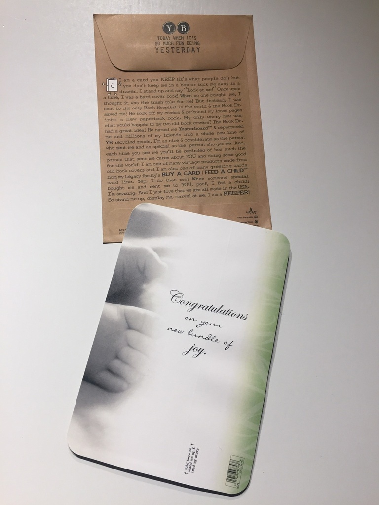 Greeting Card - Baby Toes/Congratulations