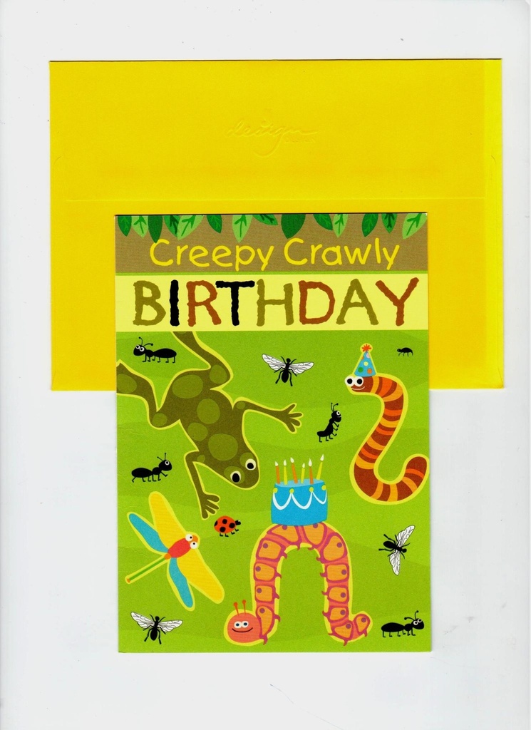 Greeting Card - Creepy Crawly Birthday