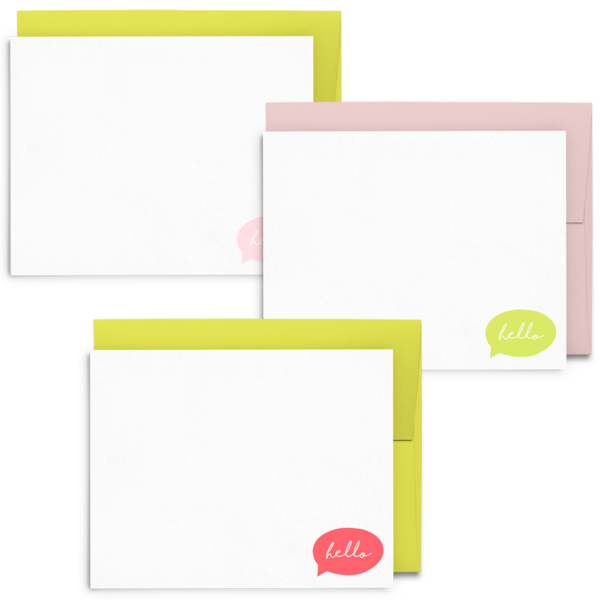 Greeting Card - Hello Bubble Box Set 6