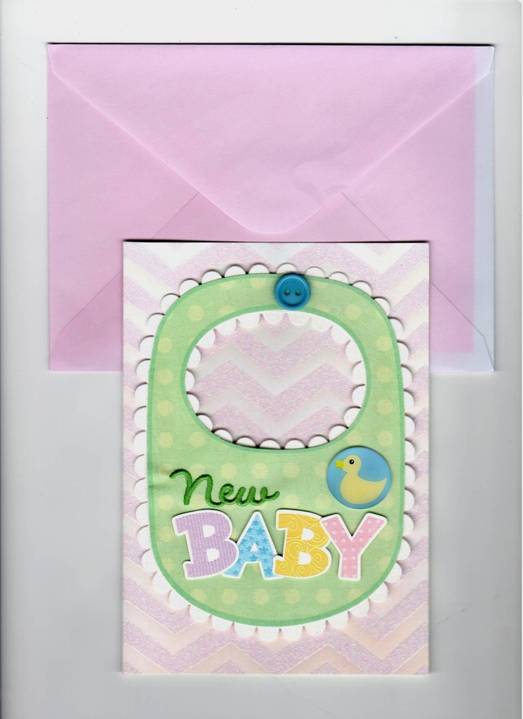 Greeting Card - New Baby/Bib