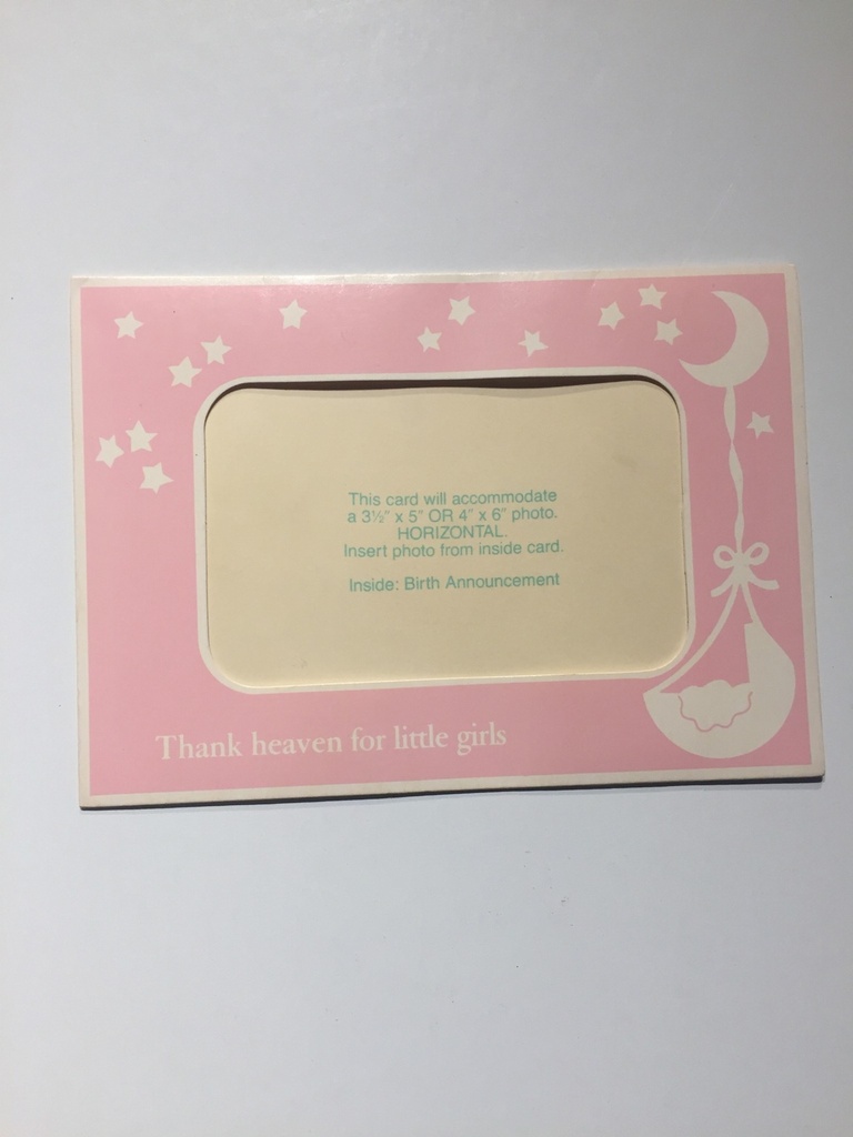 Greeting Card - Photocard Baby Girl