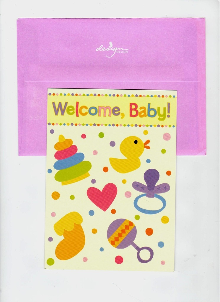 Greeting Card - Welcome Baby