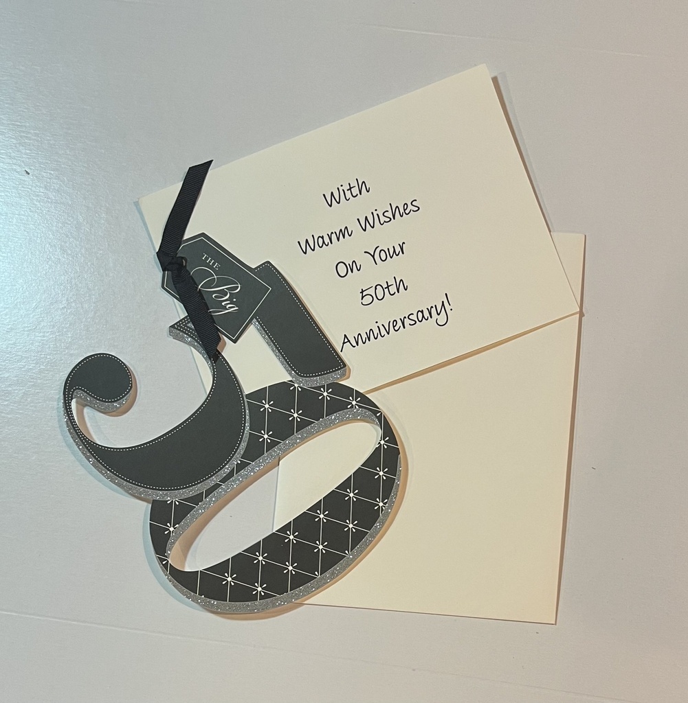 Greeting Card Anniversary-Big 50