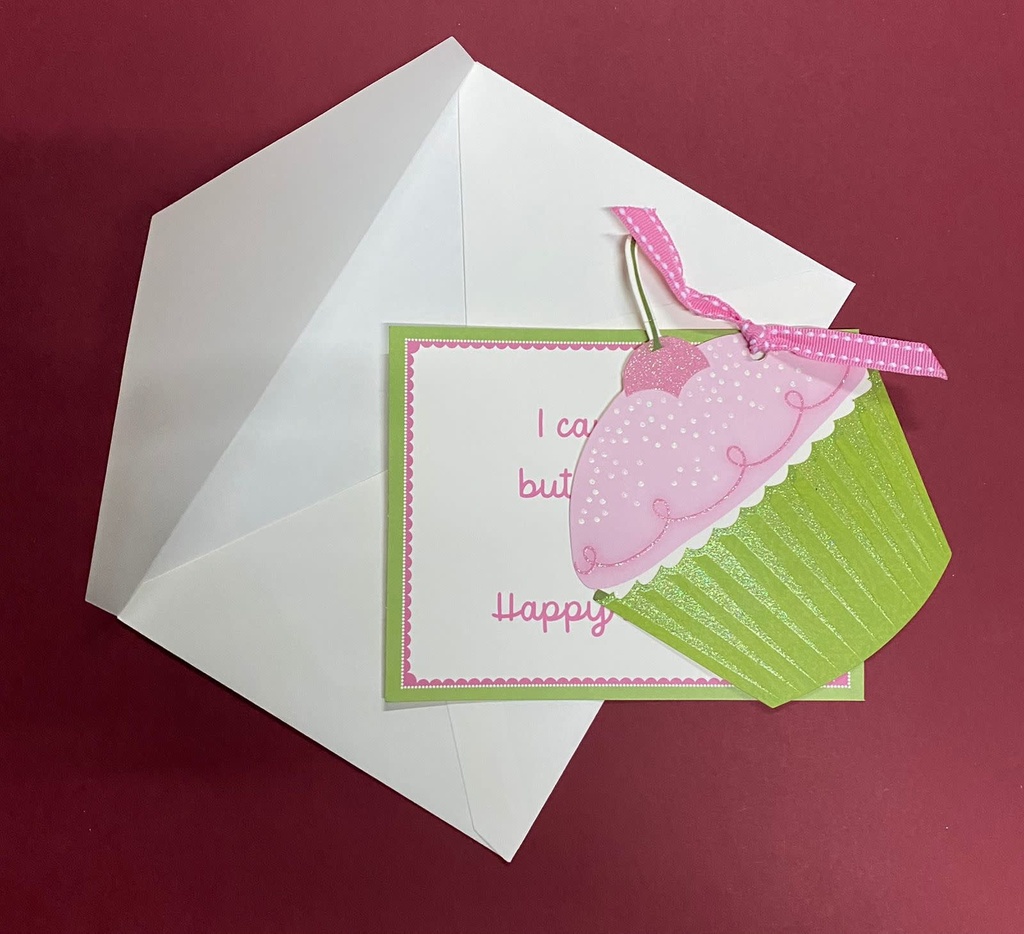 Greeting Card Happy Birthday-Cupcake