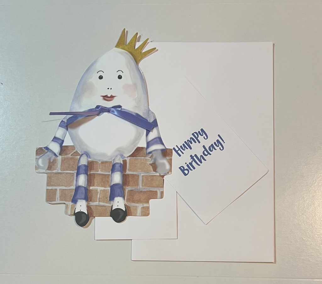 Greeting Card Happy Birthday-Humpty Dumpty
