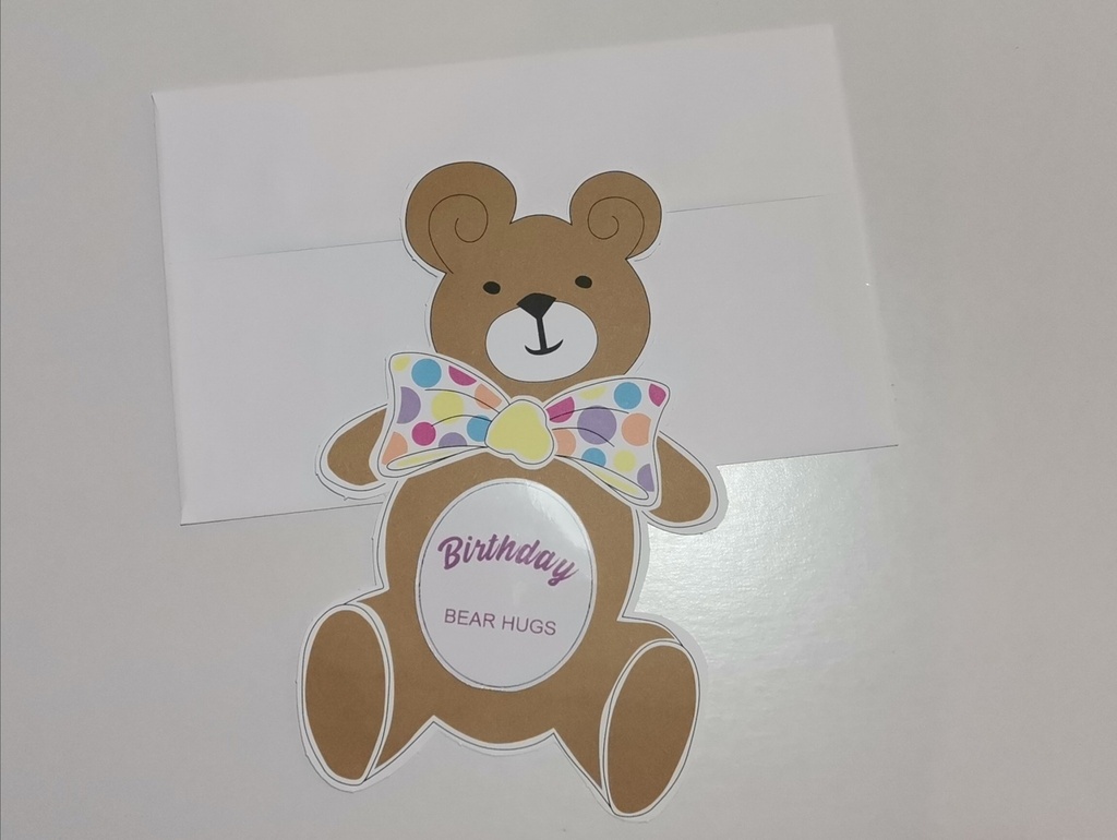 Greeting Card-Birthday Teddy Bear
