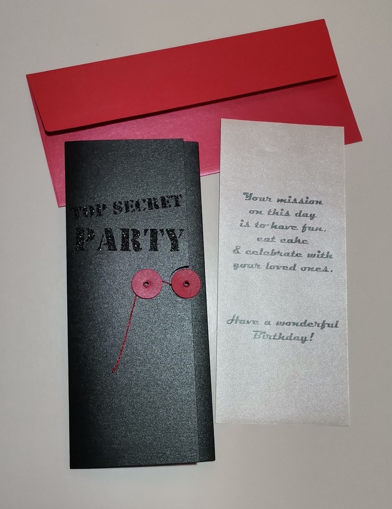 Greeting Card-Top Secret Birthday