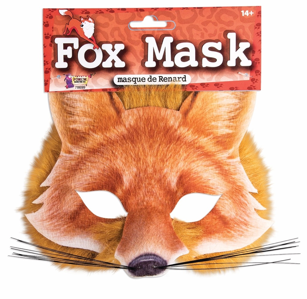 Realistic Fur Fox Face Mask