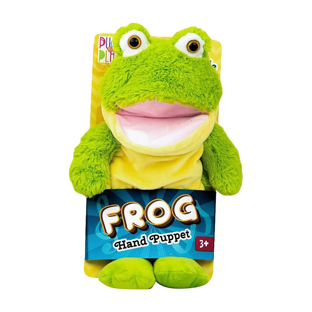 Hand Puppet 14 Inch-Frog Plush