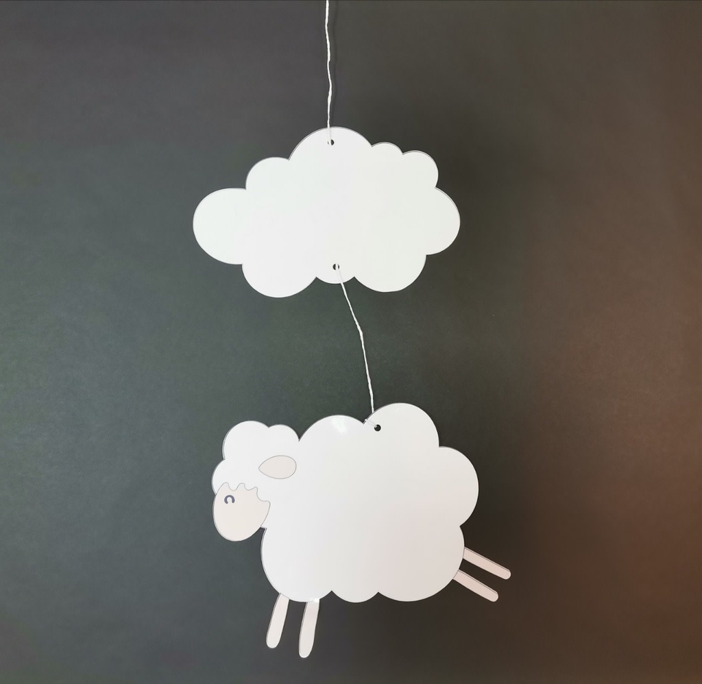 Hanging Decoration - Cloud & Sheep