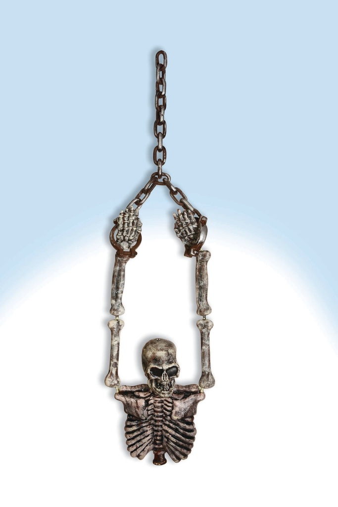 Hanging Skeleton Torso & Chains Halloween