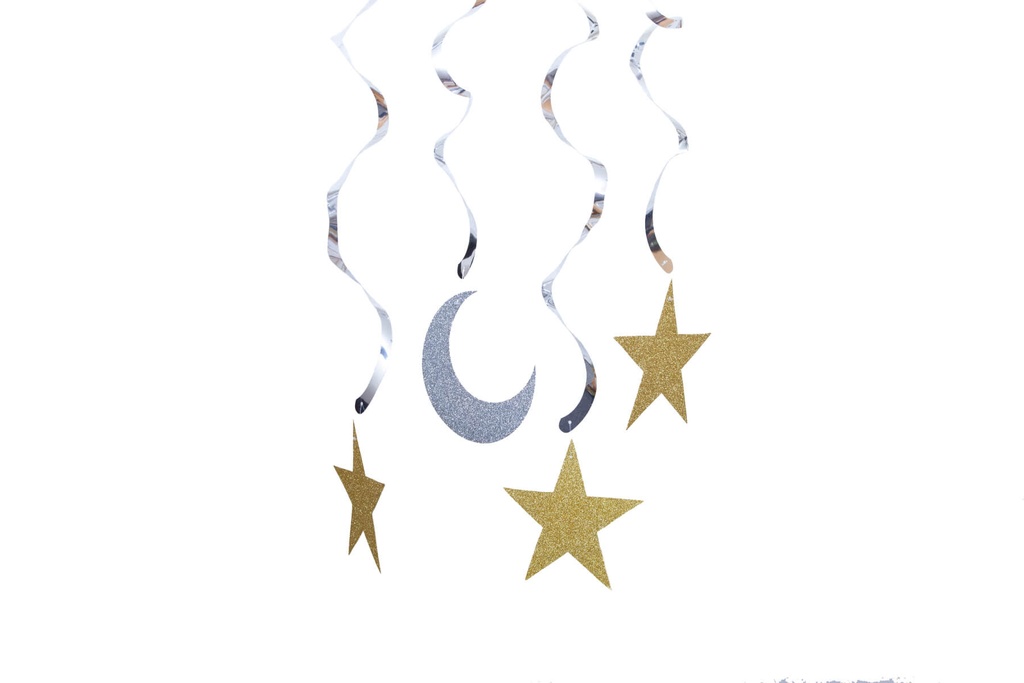 Hanging Swirls - Updated Crescent 4/pk
