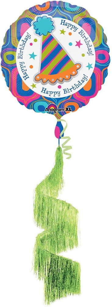 Happy Birthday Balloon With Tassels