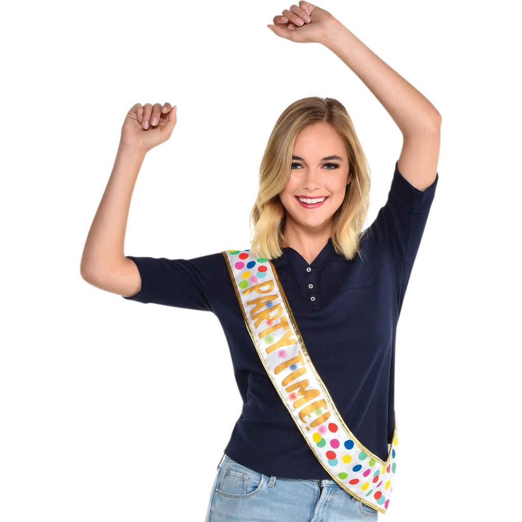 Happy Dots Light-Up Sash Buttons & Sashes