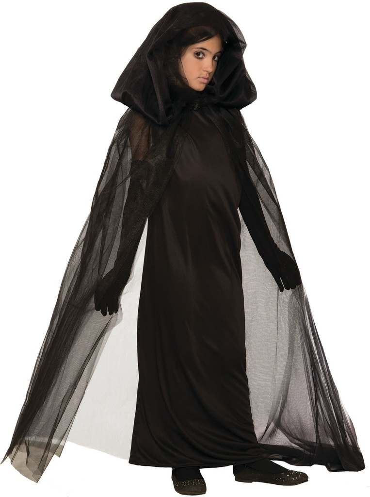 Haunted Girls Black Dress Without Cape