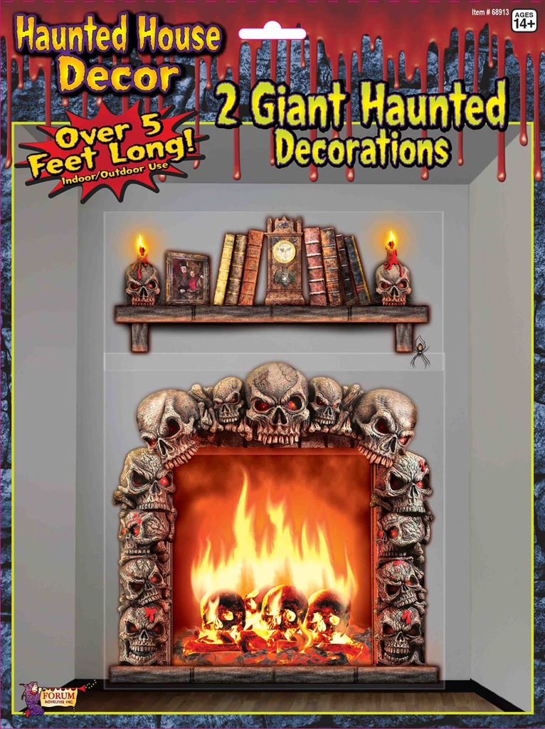 Haunted House Giant Wall Decor Halloween