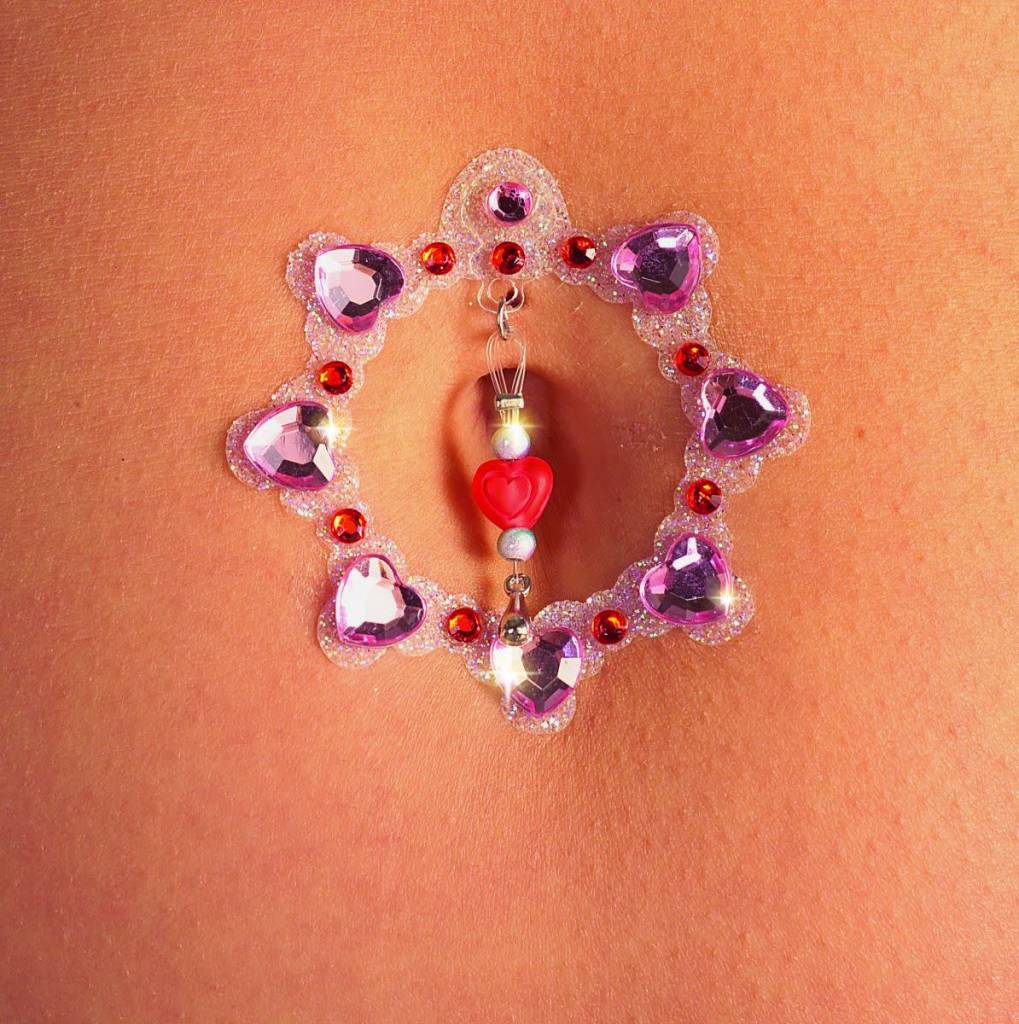 Heart Belly Jewels - Pink