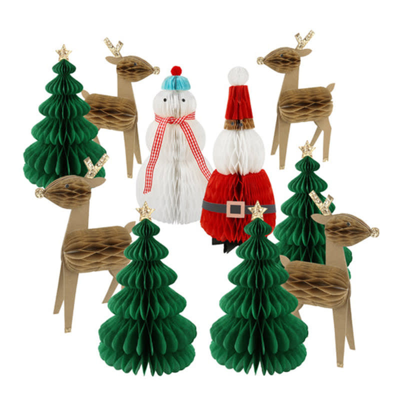 Honeycomb Christmas Characters Christmas