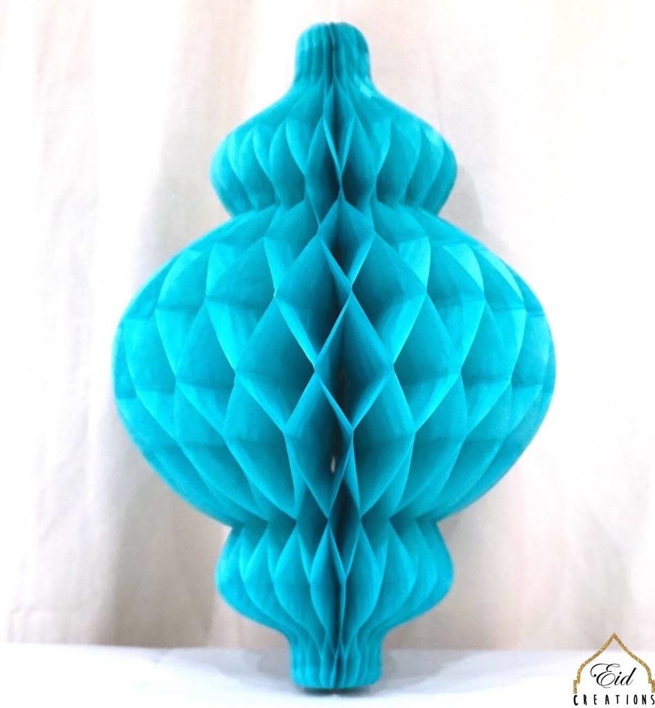 Honeycomb Decoration - 10" Turqus Lantern