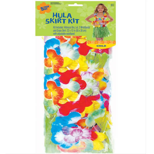 Hula Skirt Kit - Child Size Hawaiian/Tropical