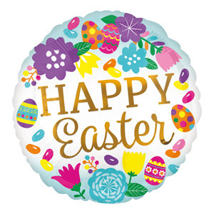 Hx Happy Easter Eggs/Tulips-Flt