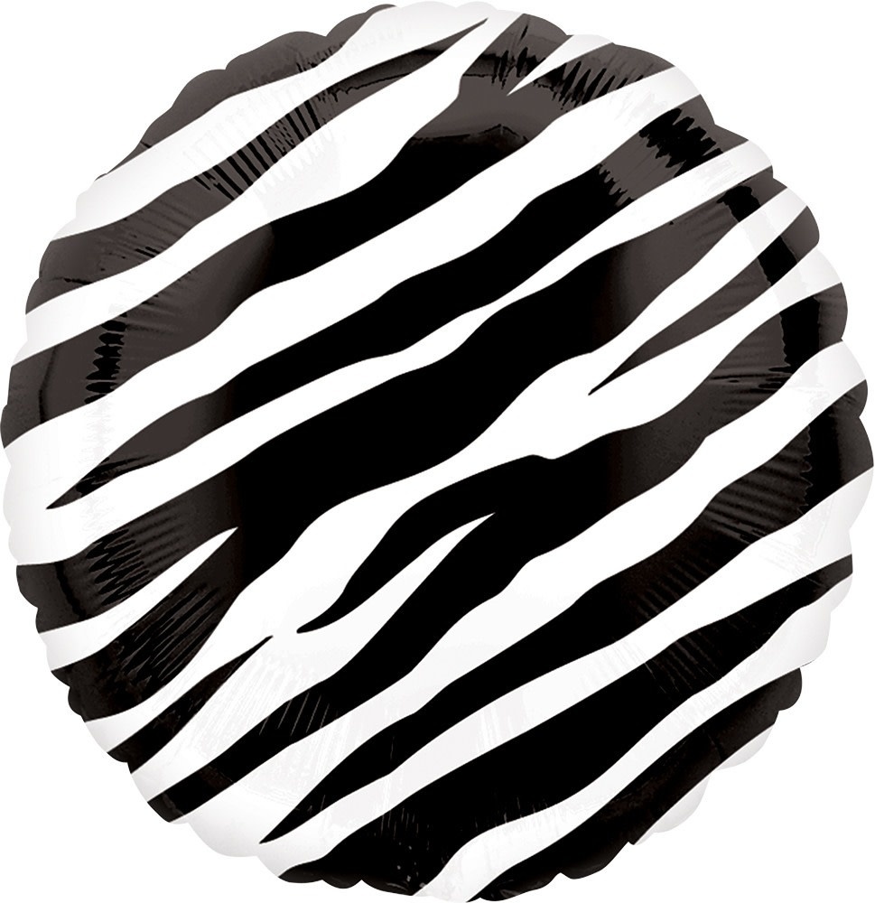 Hx Foil Balloon-Zebra Print