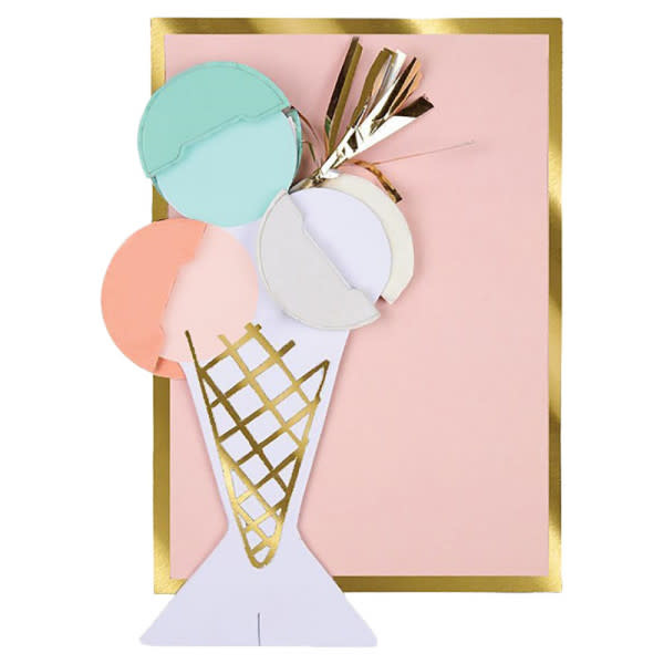 Ice Cream Honeycomb Card