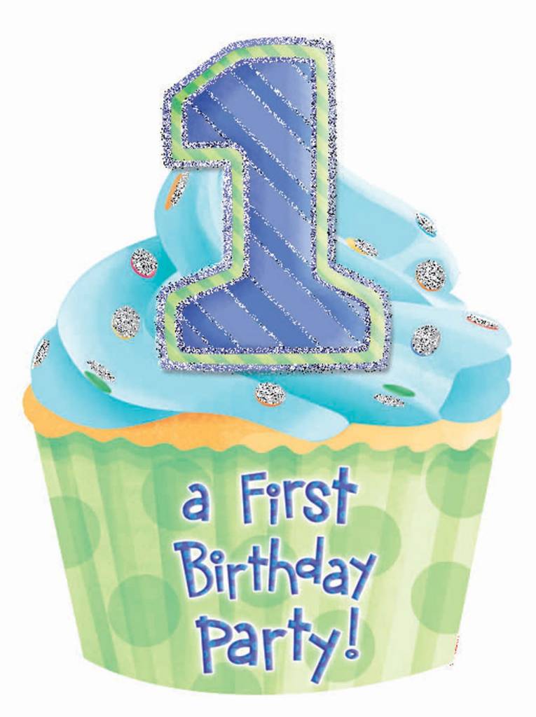 Inv - 1St Bday Blue