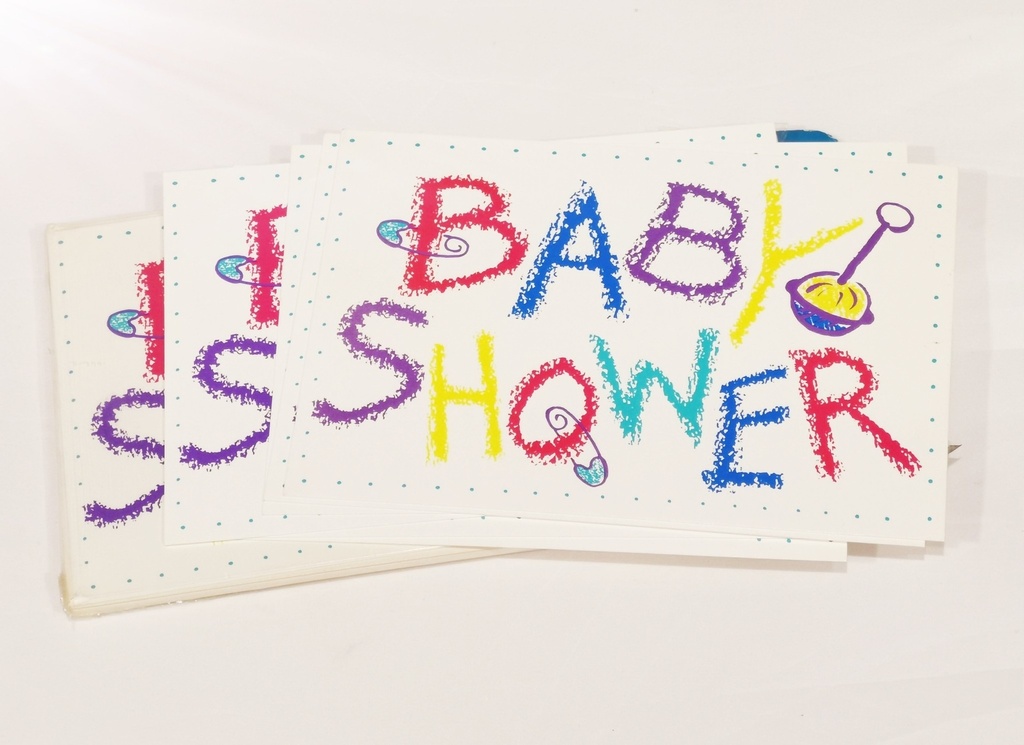 Inv.Card - Baby Shower Rattle