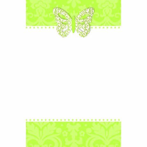 Invit - Imprintable With Butterfly Honeydew Butterfly