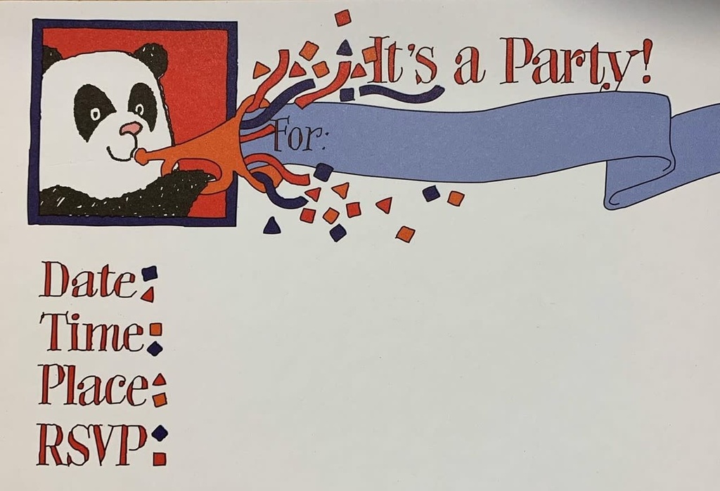 Invitation Cards 8/pk - Its A Party Bear