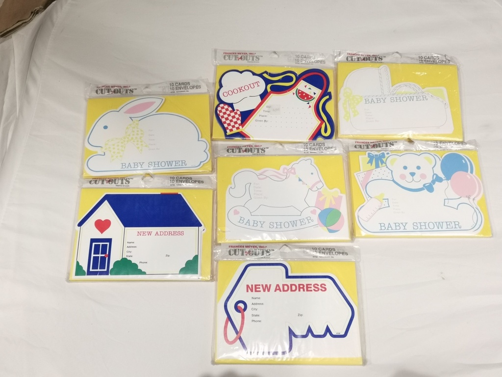 Invitation Cards Die Cut- cookout/slumber party